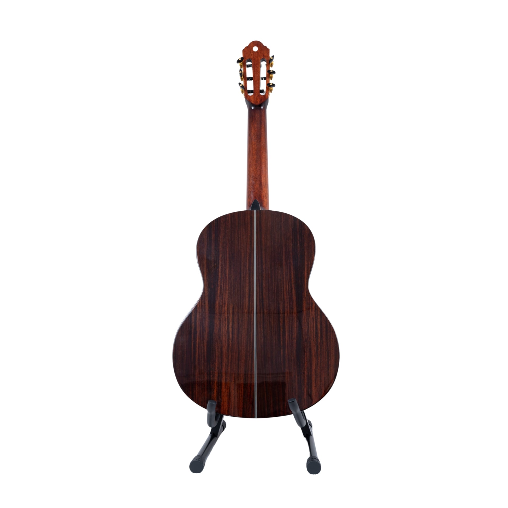 Back view of the LAMI SCG39-05 showing the lightweight basswood body with a glossy finish.