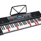 MK-2115 keyboard with sheet music stand and AC adapter