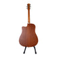 Back view of the POWER ACOUSTIK Guitar Calico Model-24, highlighting the rich wood grain of the mahogany back and neck.